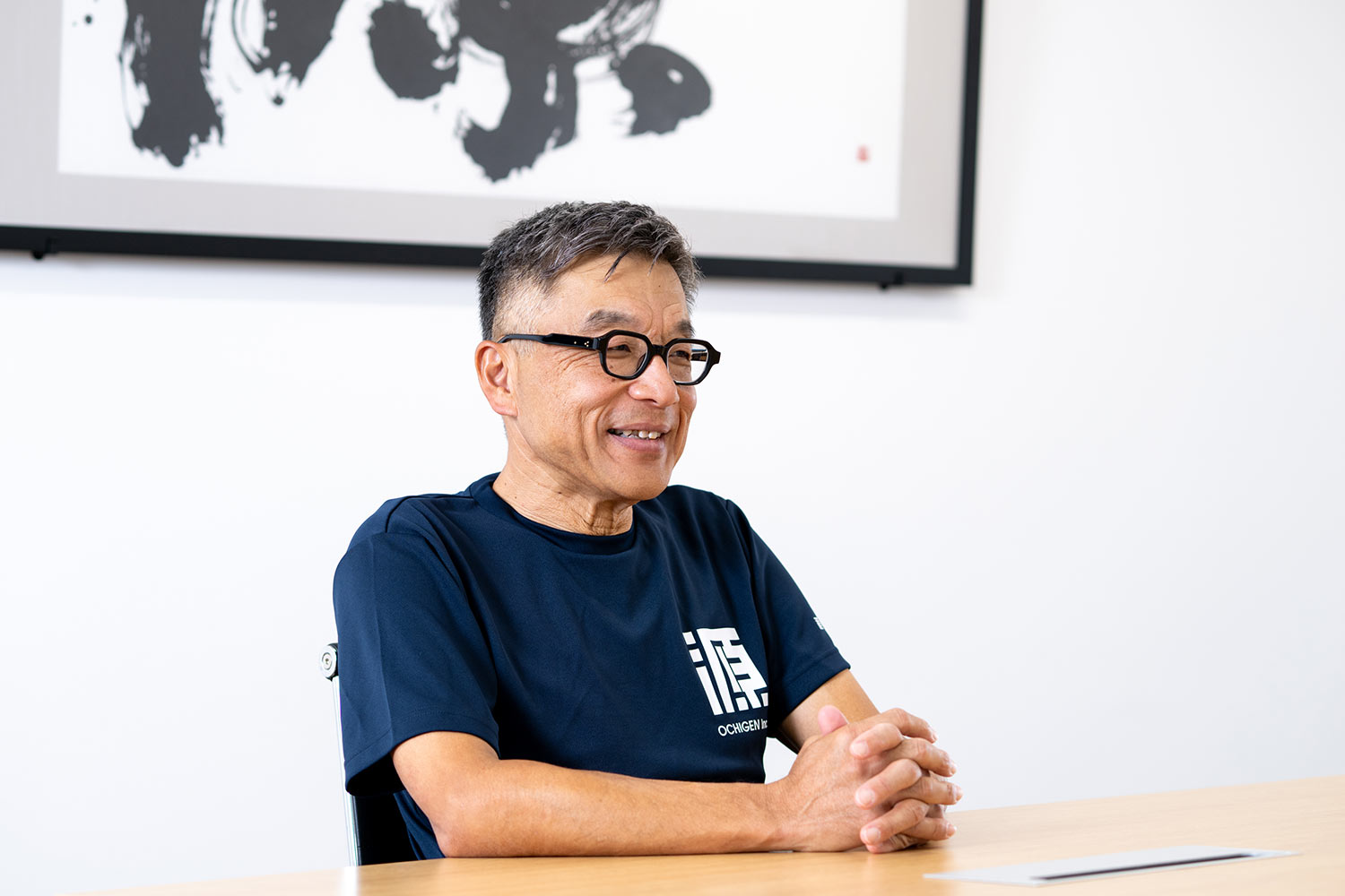 代表取締役社長 越智 裕のインタビュー風景